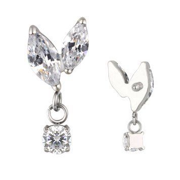 Накрутка титанова Marquise CZ Dangle Stud фото