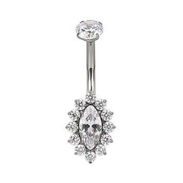 Банан титановый Bezel Set 1,6мм*10мм*5/8mm  фото