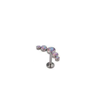 Накрутка титановая Cluster 5 Opal Pink   фото