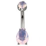 Банан титановий Navel Pear Shape Rose QZ 1,6мм*10мм фото