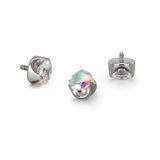 Накрутка титанова Prong Set Zircon 3мм фото