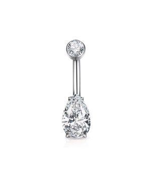 Банан титановый Navel Сrystal drop 1,6мм*10мм  фото