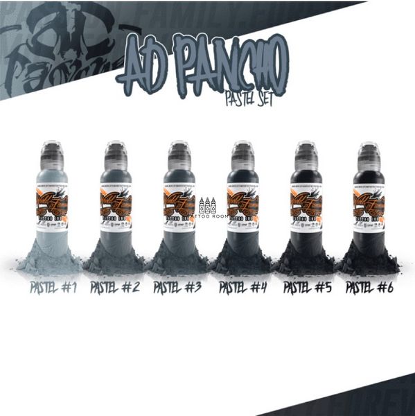 Набор красок  World Famous ink - A.D. Pancho Pastel Grey Set 30ml  фото