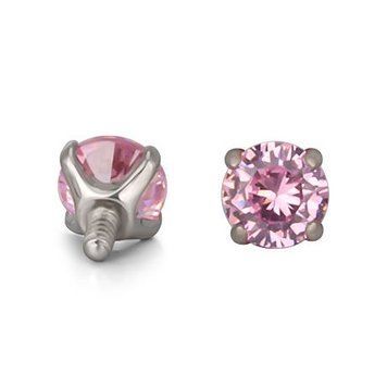 Накрутка титанова Pink Prong 2.5 мм фото
