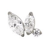 Накрутка титанова Set 2 Marquise фото