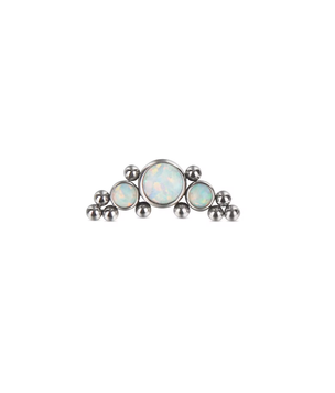 Накрутка титановая Cluster 3 Opal White   фото