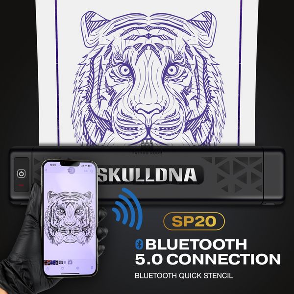 Беспроводной трансферный принтер SKULLDNA (Bluetooth)  фото