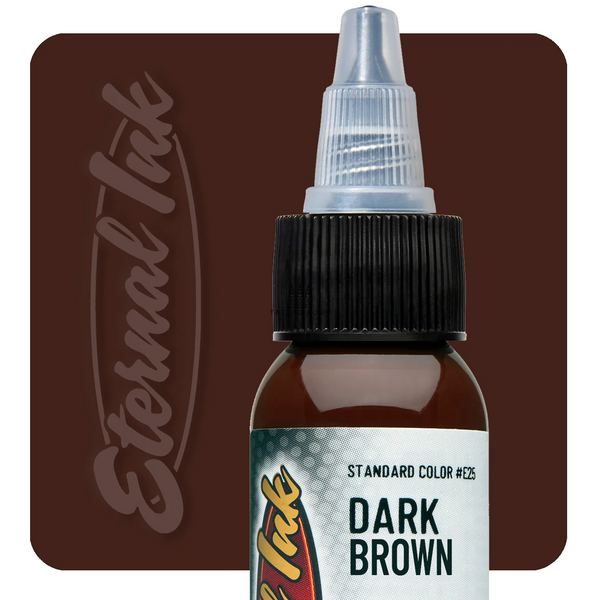 Тату фарба Eternal Dark Brown 15 мл фото