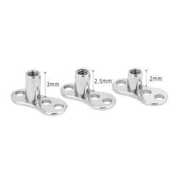 Микродермальная основа для титановых украшений 3mm (14G)  фото